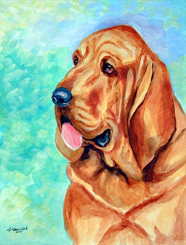 Bloodhound House Size Canvas Flag