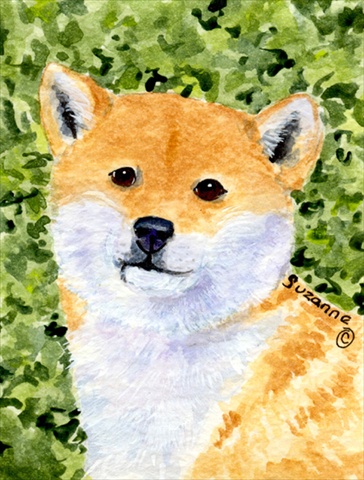 11 x 15 in. Shiba Inu Garden Size Flag