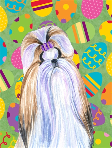 11 x 15 in. Shih Tzu Easter Eggtravaganza Garden Size Flag