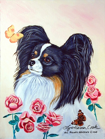11 x 15 in. Papillon Garden Size Flag