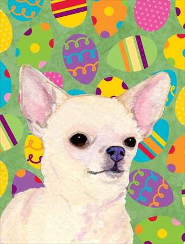 Chihuahua Easter Eggtravaganza Garden Size Flag