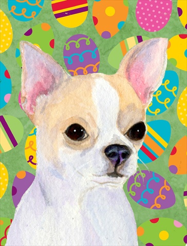 Chihuahua Easter Eggtravaganza Garden Size Flag