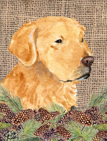 11 x 15 in. Golden Retriever Garden Size Flag