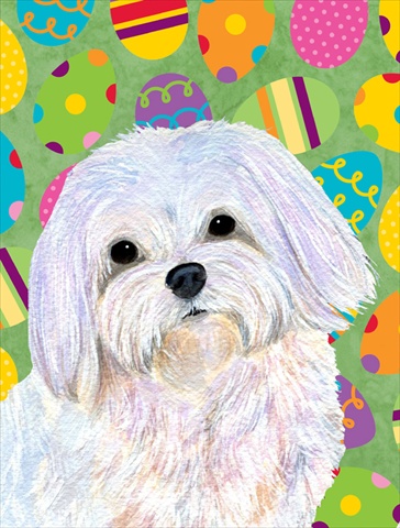 Maltese Easter Eggtravaganza Garden Size Flag