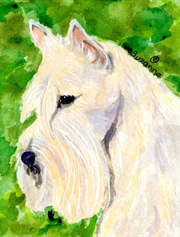 Scottish Terrier House Size Canvas Flag - 28 x 40 in.