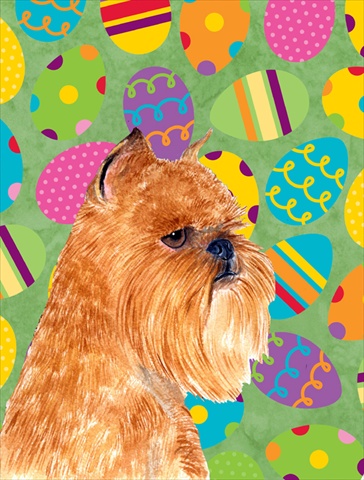 11 x 15 in. Brussels Griffon Easter Eggtravaganza Garden Size Flag