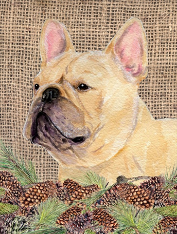 French Bulldog House Size Canvas Flag