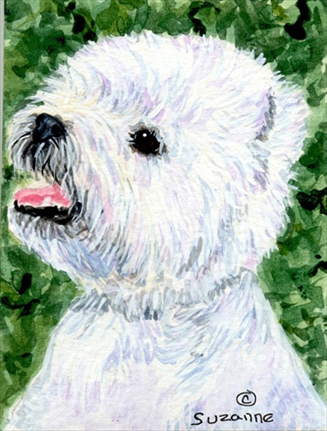 Westie House Size Canvas Flag