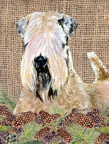11 x 15 in. Wheaten Terrier Soft Coated Garden Size Flag