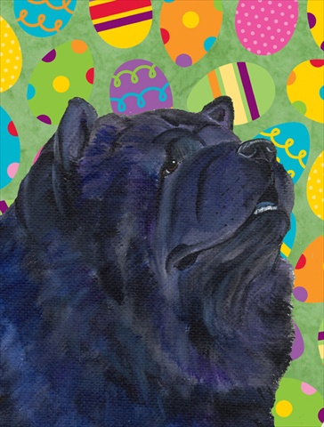 Chow Chow Easter Eggtravaganza Garden Size Flag - 11 x 15 in.