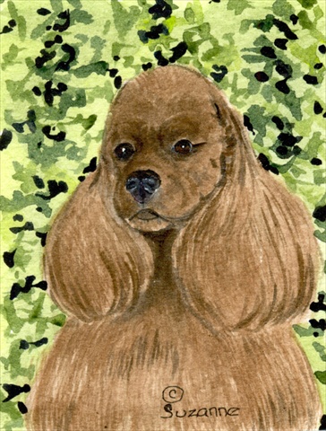 Cocker Spaniel House Size Canvas Flag
