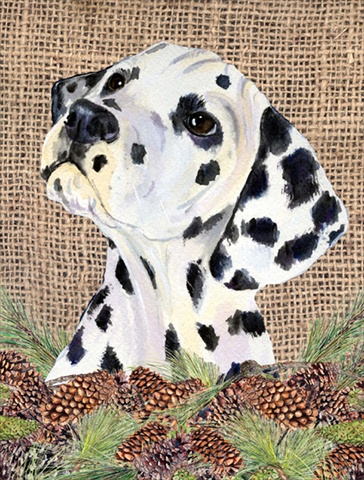 11 x 15 in. Dalmatian Garden Size Flag