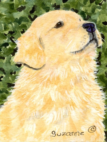 28 x 40 in. Golden Retriever House Size Canvas Flag