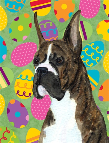 Boxer Easter Eggtravaganza House Size Canvas Flag