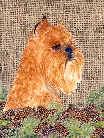 Brussels Griffon House Size Canvas Flag