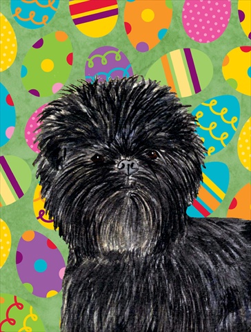 Affenpinscher Easter Eggstravaganza Flag - Garden Size