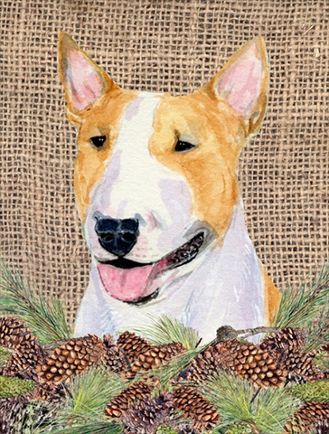 Bull Terrier Flag Canvas- House Size