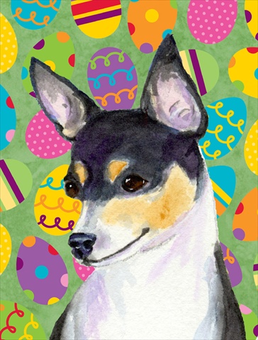 11 x 15 In. Chihuahua Easter Eggstravaganza Flag, Garden Size