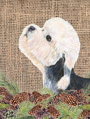 11 x 15 In. Dandie Dinmont Terrier Flag, Garden Size