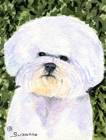 Picture of Carolines Treasures SS8829CHF 28 x 40 In. Bichon Frise Flag Canvas- House Size