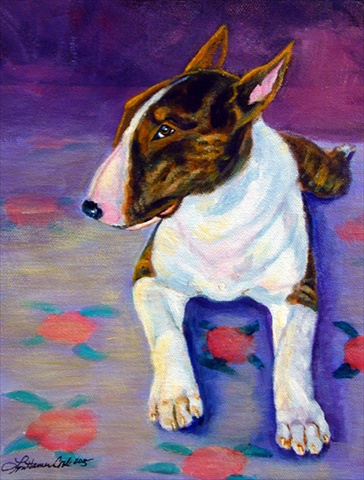 11 x 15 In. Bull Terrier Flag, Garden Size