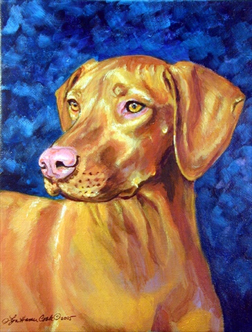 Vizsla Flag Canvas- House Size