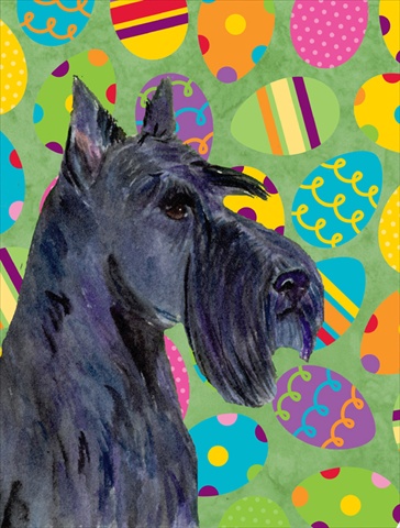 11 x 15 In. Scottish Terrier Easter Eggstravaganza Flag, Garden Size