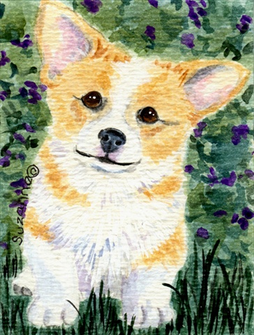 Picture of Carolines Treasures SS8854CHF 28 x 40 In. Corgi Flag Canvas- House Size