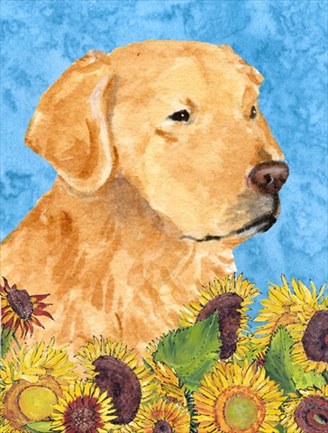 Golden Retriever Flag Canvas- House Size