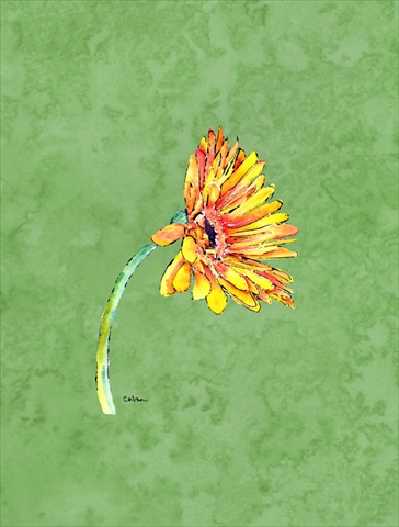 Gerber Daisy Orange Flag Canvas- House Size