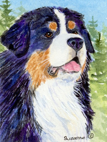 Picture of Carolines Treasures SS8867CHF 28 x 40 In. Bernese Mountain Dog Flag Canvas- House Size