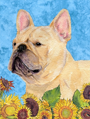 Picture of Carolines Treasures SS4118CHF 28 x 40 In. French Bulldog Flag Canvas- House Size
