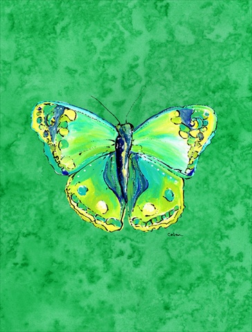 Butterfly Green On Green Flag Canvas- House Size