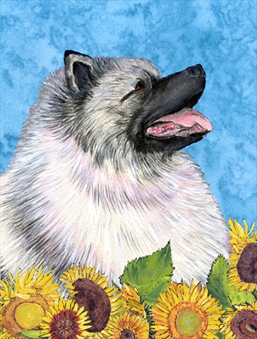 Keeshond Flag Canvas- House Size