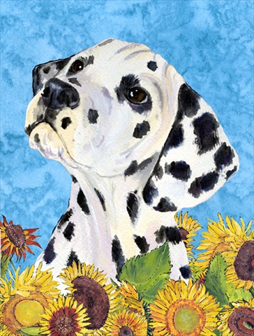 Picture of Carolines Treasures SS4126CHF 28 x 40 In. Dalmatian Flag Canvas- House Size