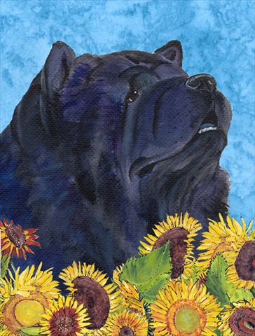 Picture of Carolines Treasures SS4134CHF 28 x 40 In. Chow Chow Flag Canvas- House Size