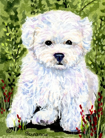 Picture of Carolines Treasures SS8913CHF 28 x 40 In. Bichon Frise Flag Canvas- House Size