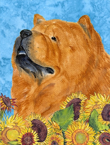 Picture of Carolines Treasures SS4135CHF 28 x 40 In. Chow Chow Flag Canvas- House Size