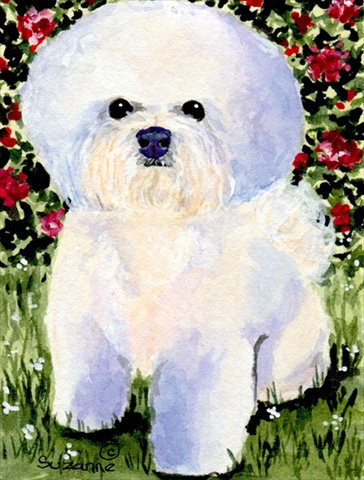 Picture of Carolines Treasures SS8914CHF 28 x 40 In. Bichon Frise Flag Canvas- House Size