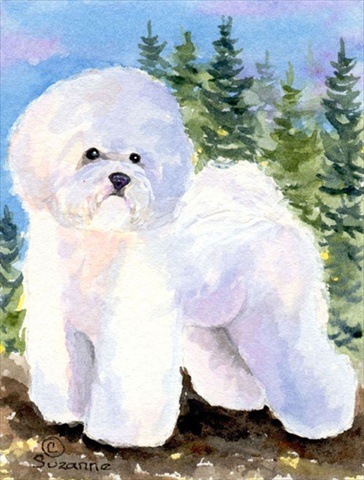 Picture of Carolines Treasures SS8916CHF 28 x 40 In. Bichon Frise Flag Canvas- House Size