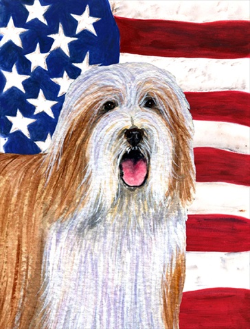 Bearded Collie Flag- Garden Size