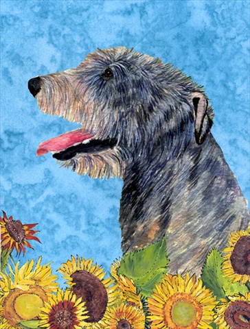 Irish Wolfhound Flag- Garden Size