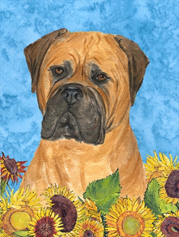 Picture of Carolines Treasures SS4150CHF 28 x 40 In. Bullmastiff Flag Canvas- House Size