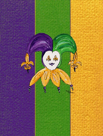 11 x 15 In. Mardi Gras Flag, Garden Size