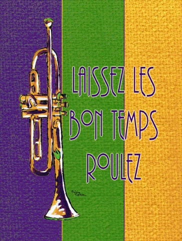 11 x 15 In. Mardi Gras Flag, Garden Size