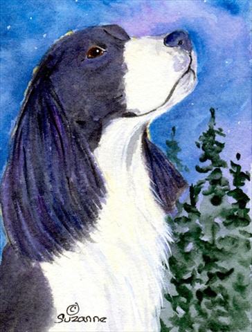 Picture of Carolines Treasures SS8985CHF 28 x 40 In. English Springer Spaniel Flag Canvas- House Size