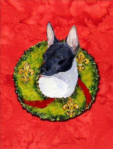 Rat Terrier Flag - Garden Size