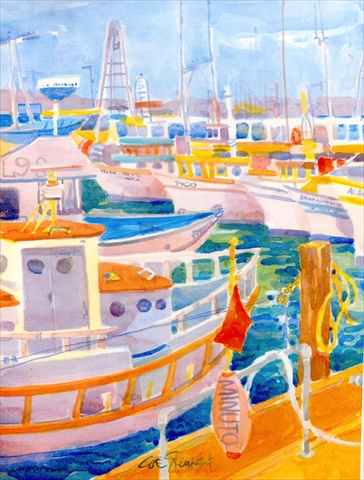 Shirmp Boats Flag Canvas- House Size
