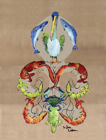 11 x 15 In. Crab Flag, Garden Size