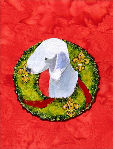 11 x 15 In. Bedlington Terrier Flag, Garden Size